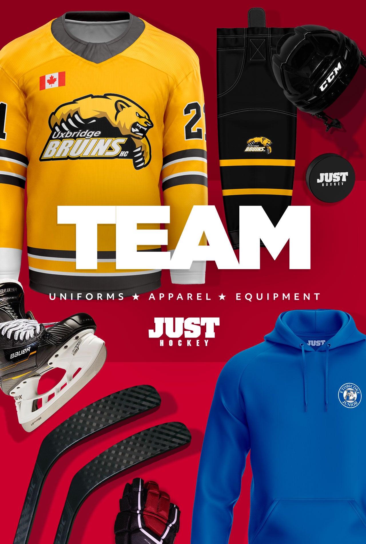 Team Uniforms, Apparel, and Equipment