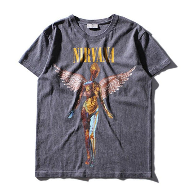 nirvana t shirt angel