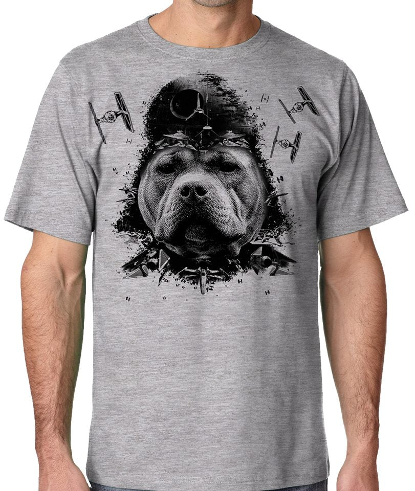 Darth Bully Men's Star Wars Pit Bull T Shirt for Bully Breed Lovers ...