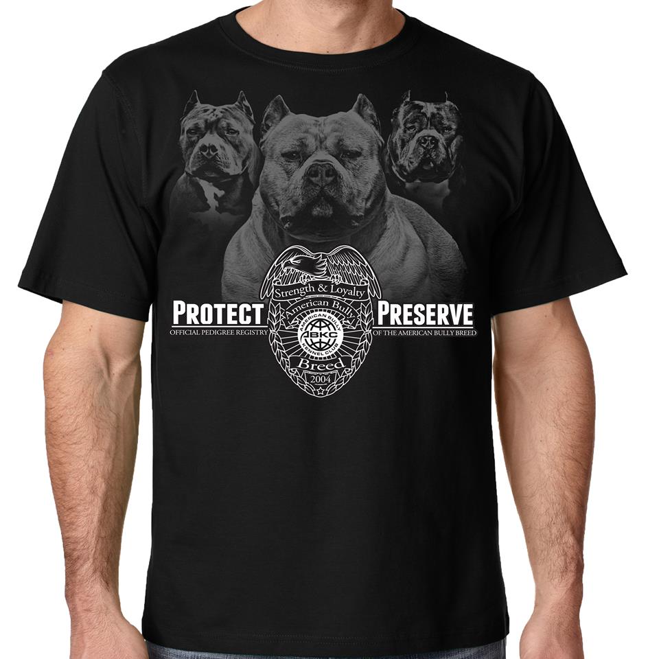 ABKC Protect and Preserve Men, available in small - 5X. Bully Supplies, a  place for Pitbull and all Bully Breed lovers worldwide. ABKC shirts  available at 