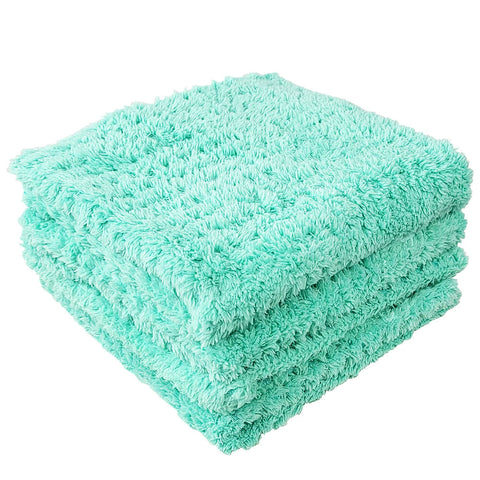 Ultra Plush Korean Microfiber Wash Mitt Mint Green | 9 x 7