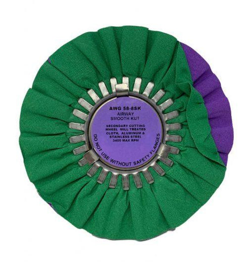 4 Shank Mounted Cotton Buffing Wheel 50-Ply - Zephyr Polishes