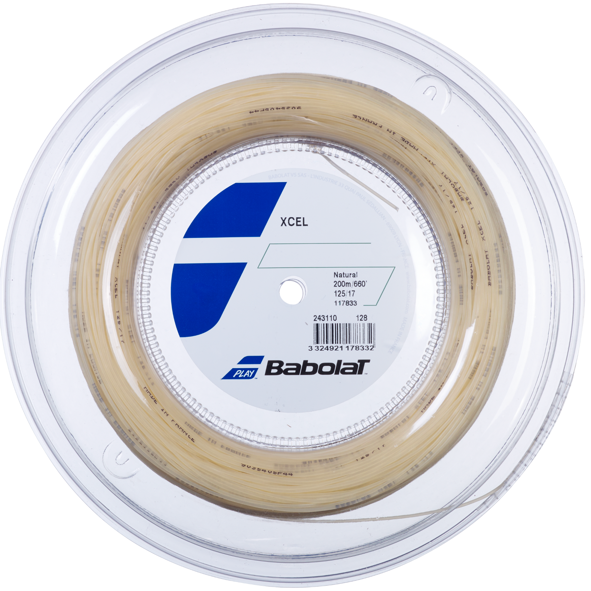 Babolat RPM Blast 200m Tennis String Reel - Black - All Things Tennis ltd