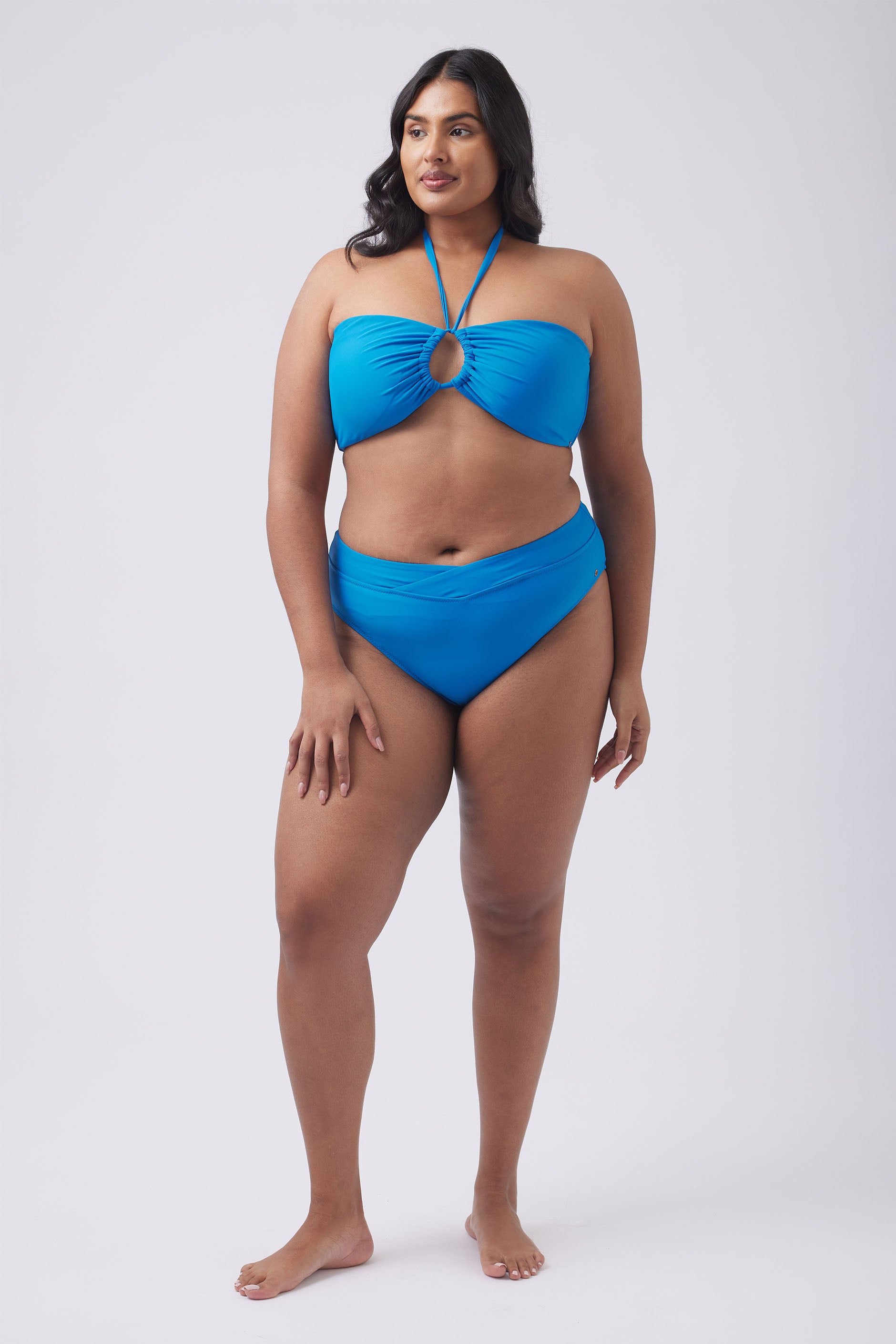 Halter Bandeau Bikini Top — Cobalt Blue