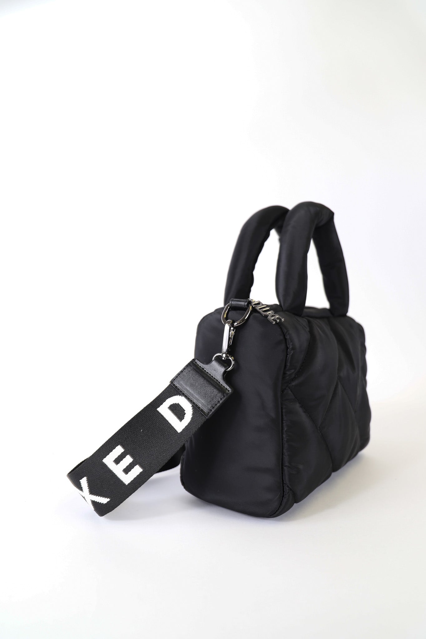 D-Luxe Padded Crossbody Bag — Black