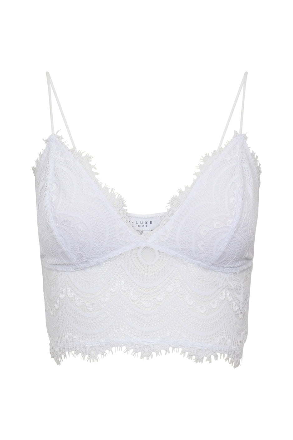 D-Luxe Lace Bralette — Bright White