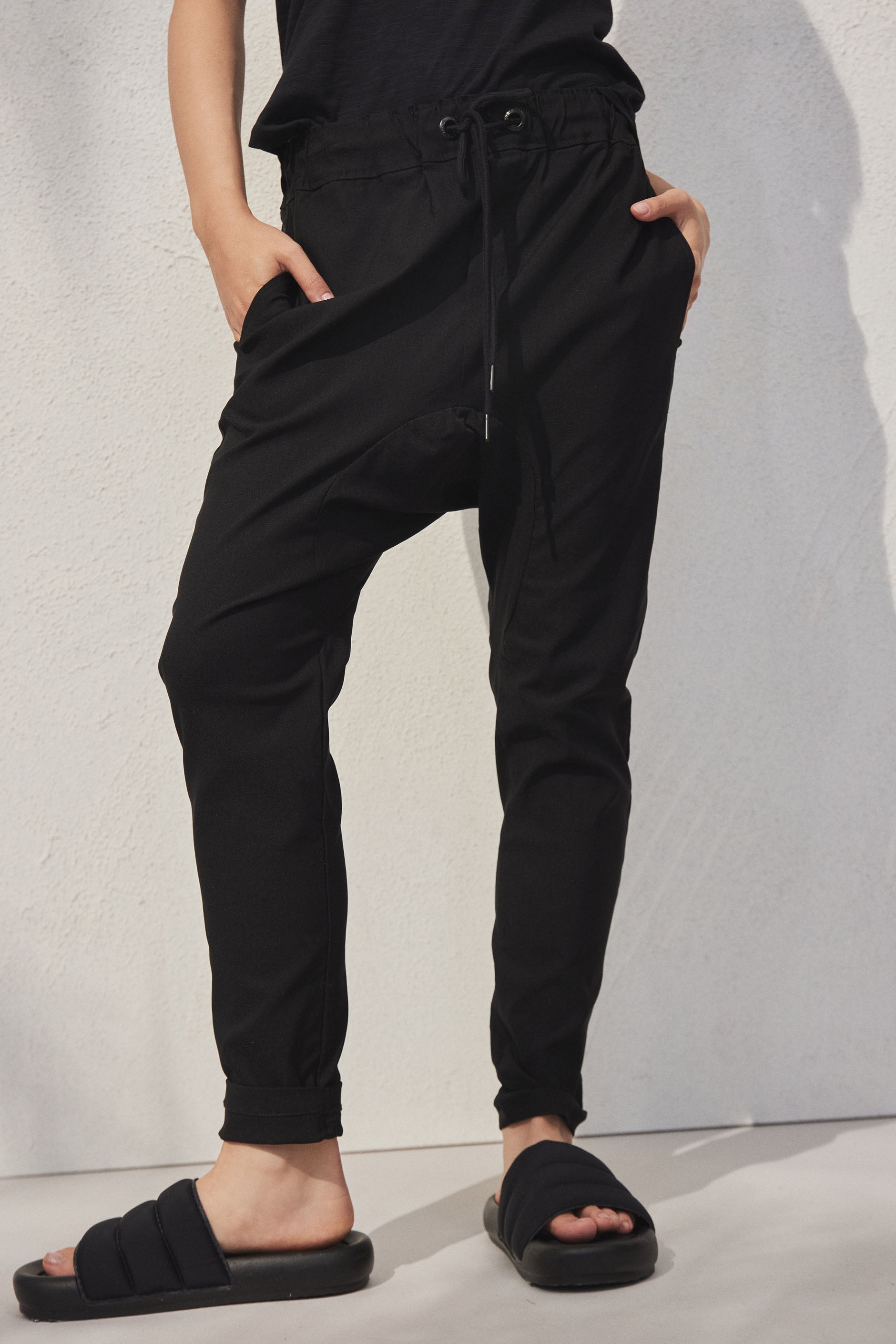 Skinny Fit Double Knee Work Pants - BLACK – Custom Teez NZ
