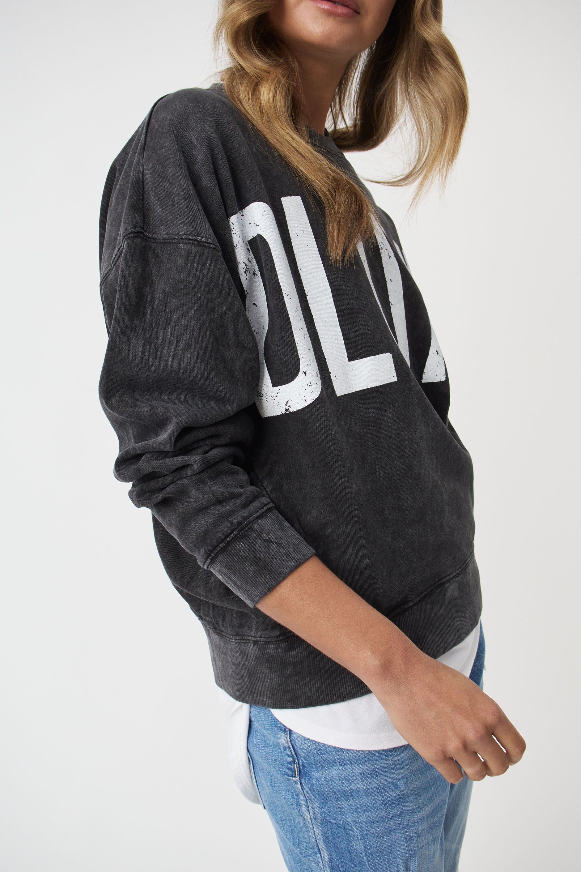 ACID WASH SWEAT HOODIE x-girl セットアップ-