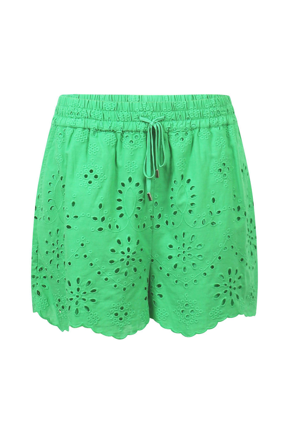 Luna Broderie Short Island Green