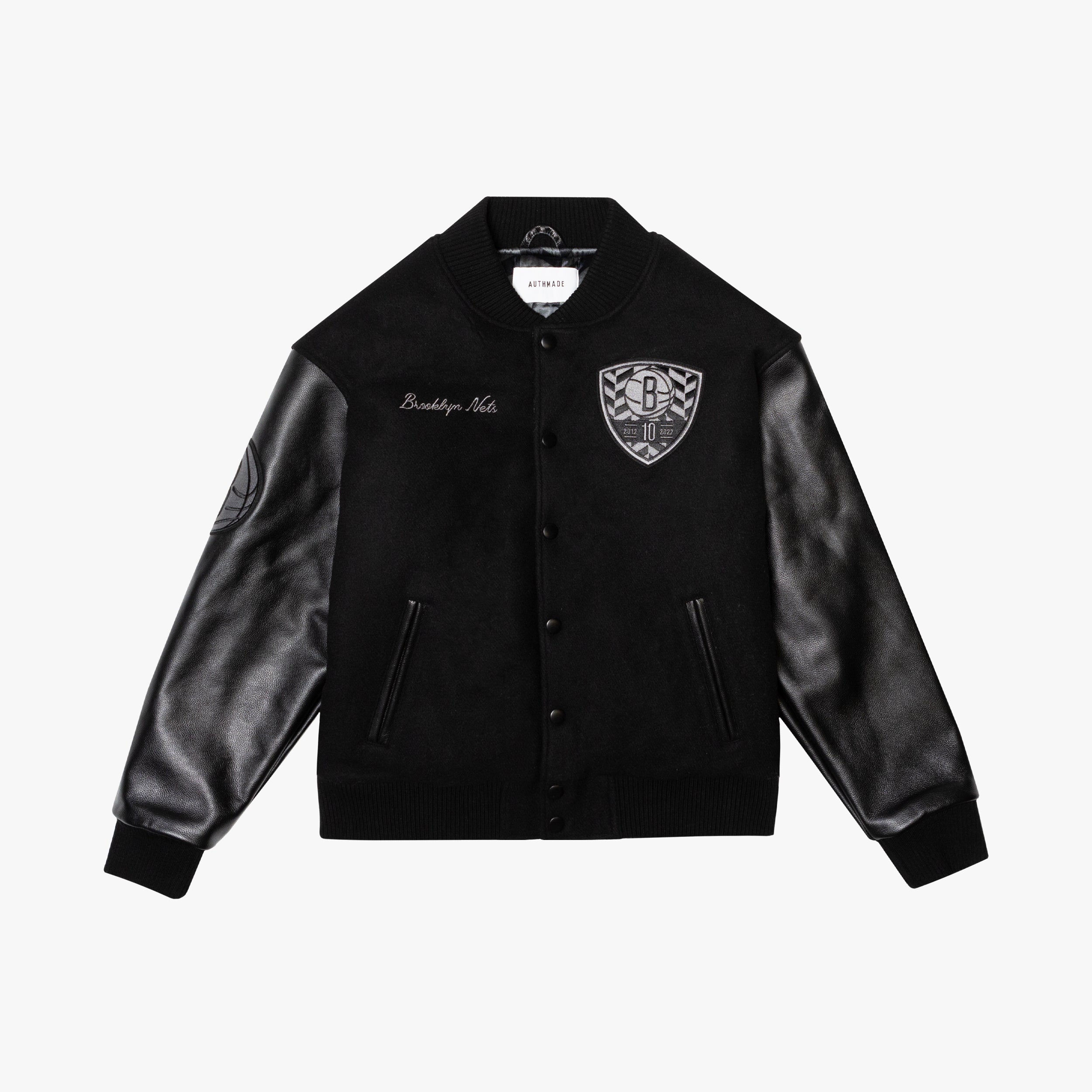 AM / Brooklyn Nets 10th Anniversary Letterman Jacket Authmade