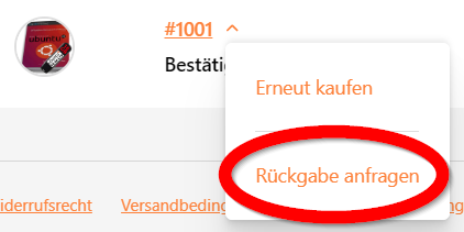 Rückgabe starten