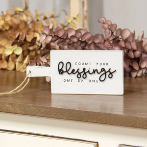 Count Your Blessings Sign - Wild & Precious Boutique