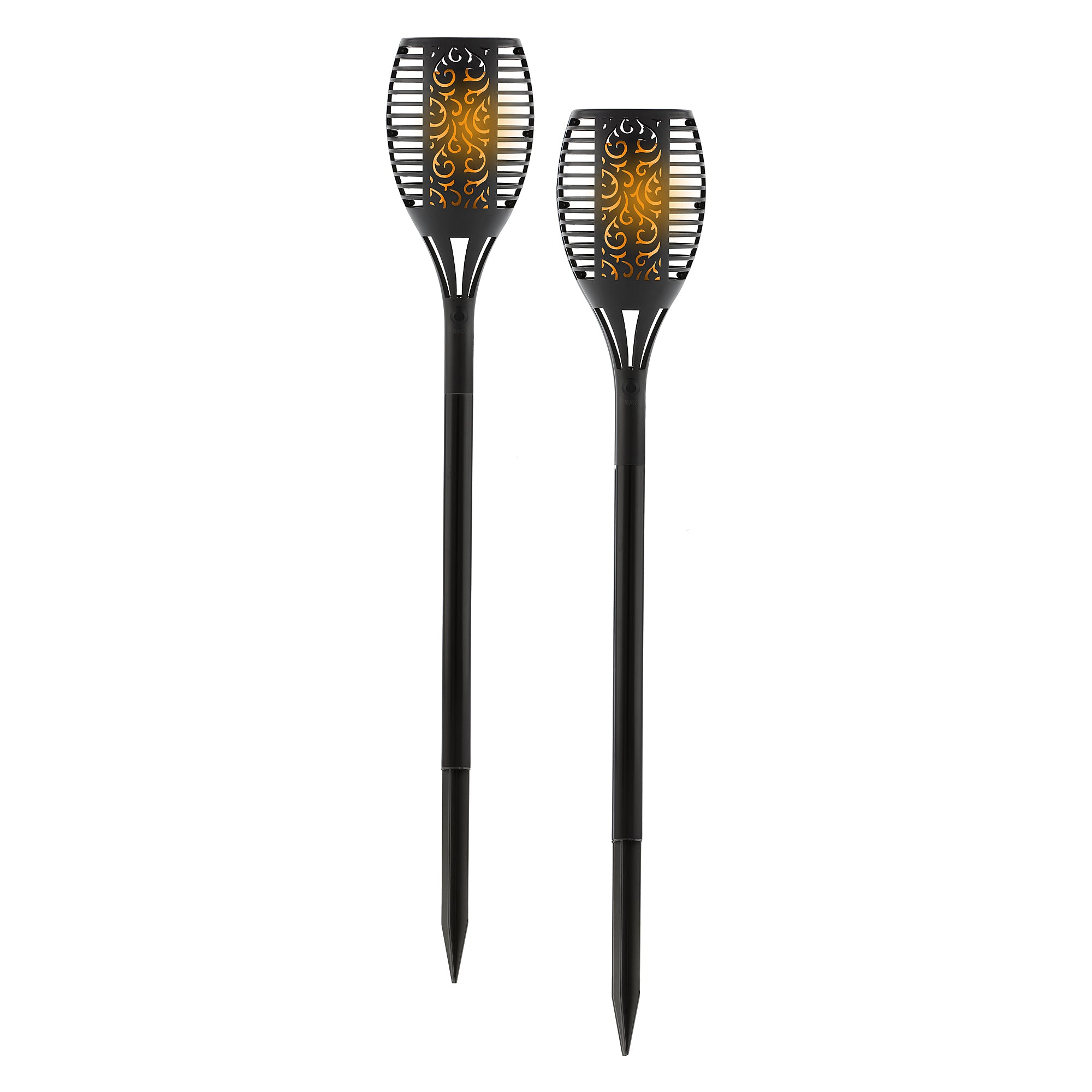 Olympia Solar Flame Torch Lights - Flicker Flame LEDs (Set of 2
