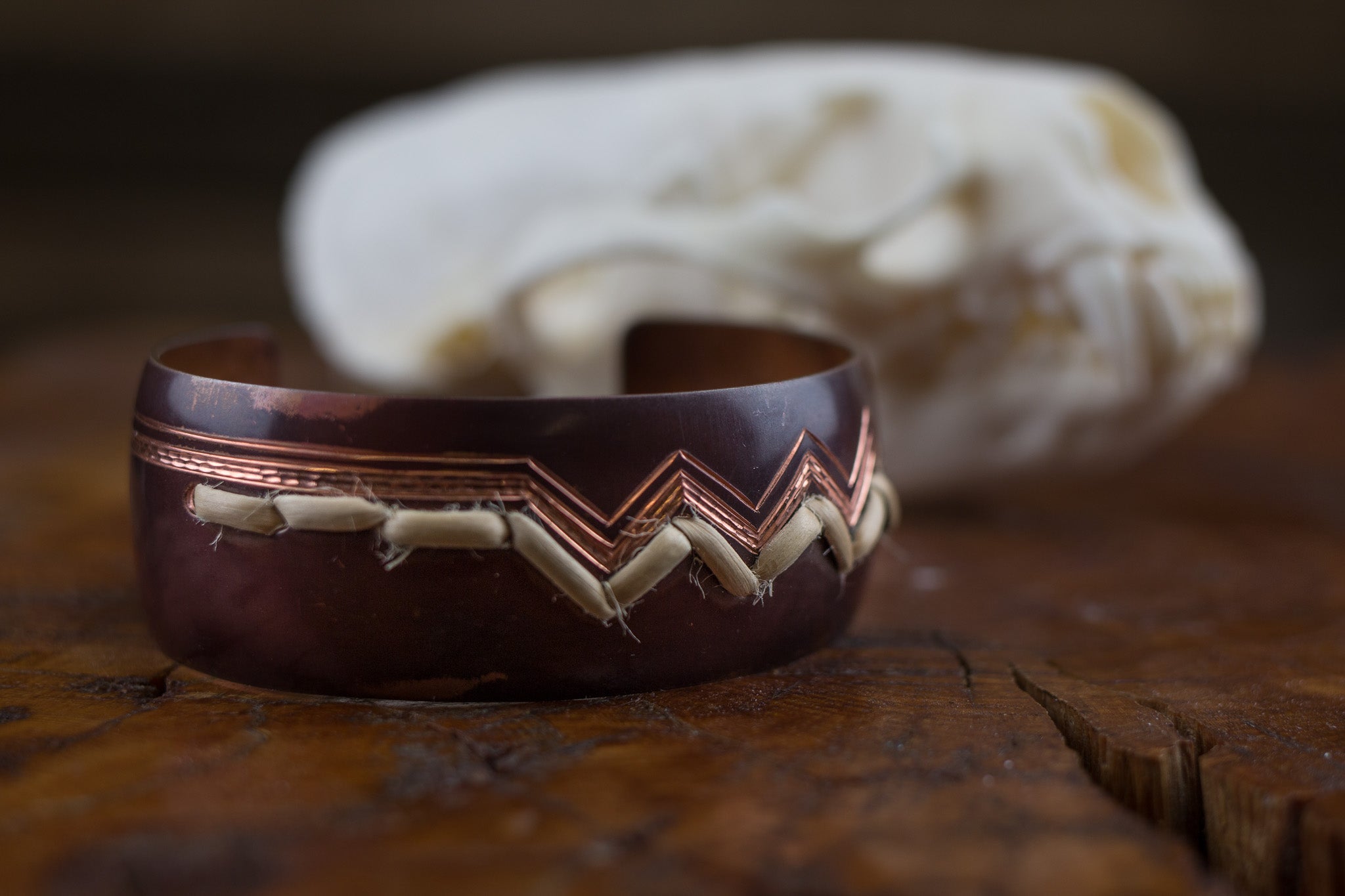 photo of a copper bracelet made by Jennifer Younger