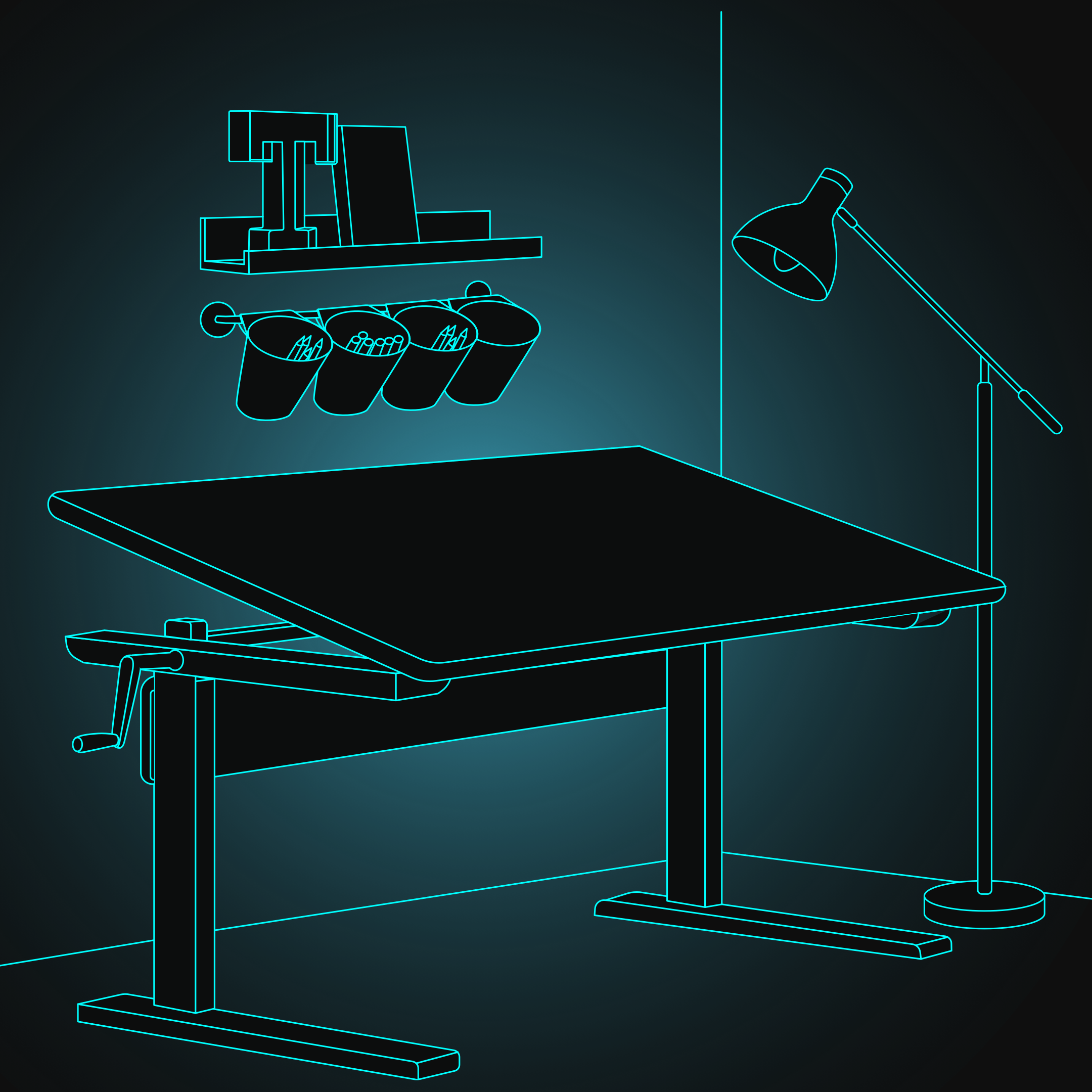 Ein höhenverstellbarer Tisch ist die perfekte Ergänzung zu Deinem Gamechanger Gaming Stuhl, um die optimalste ergonomische Sitzhaltung einnehmen zu können.