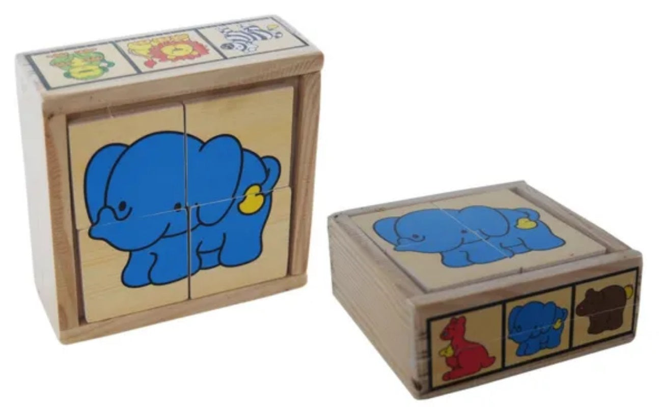 wooden zoo puzzle