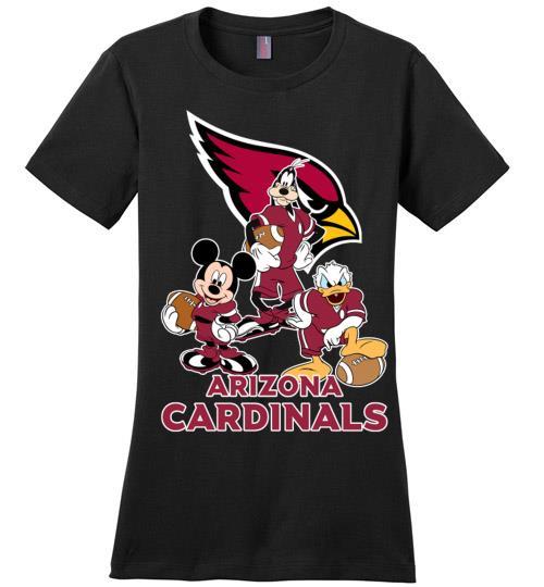 Mickey Donald Goofy The Three Arizona Cardinals Football Perfect Shirts
