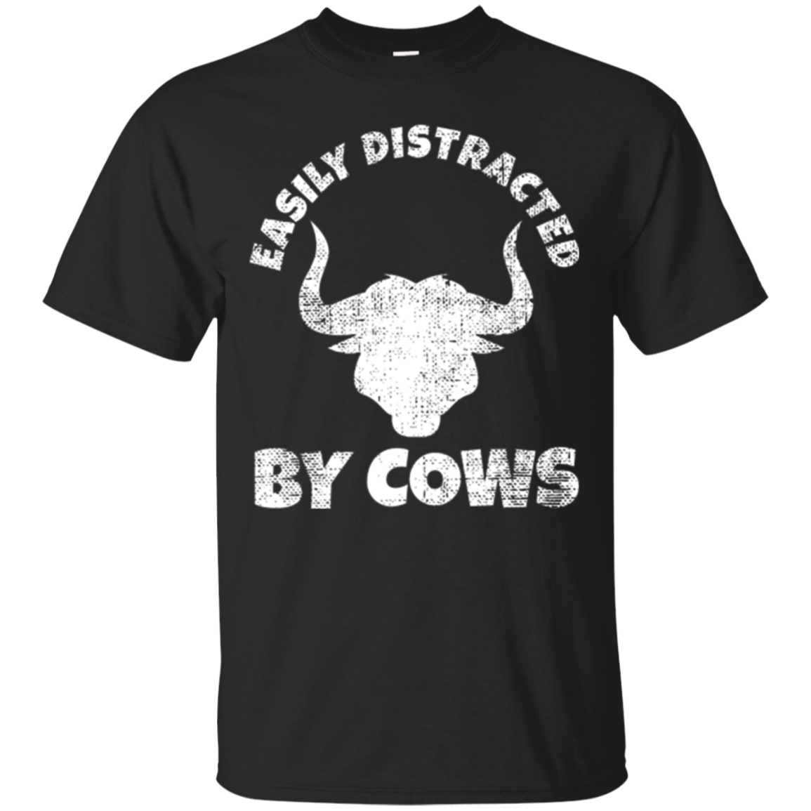 Easily Distracted By Cows T-shirt Funny Farmer Gifts