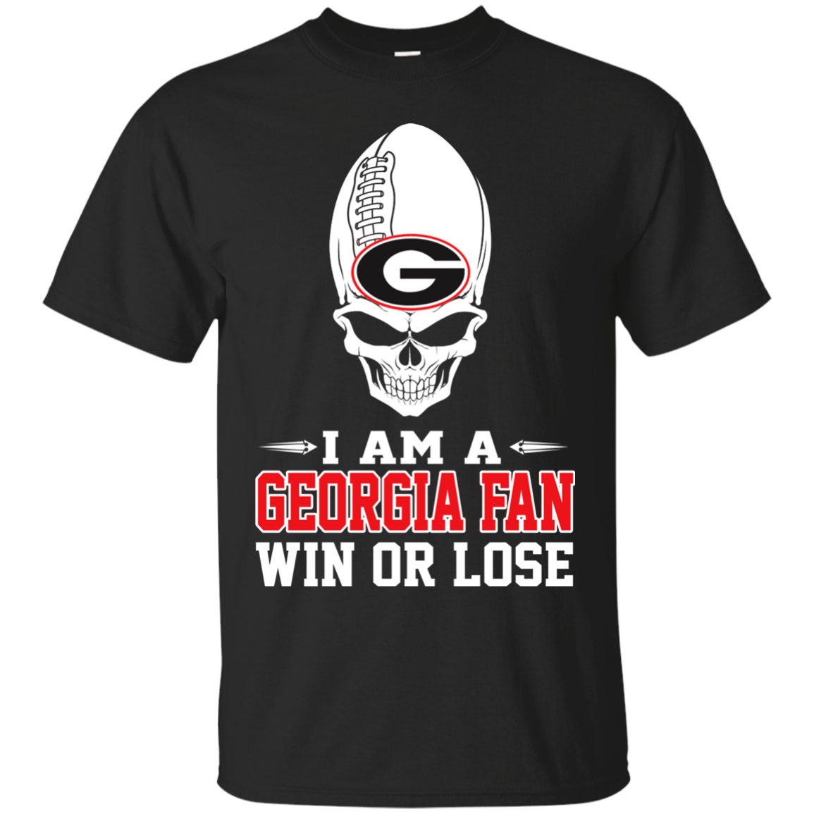 I Am A Georgia Bulldogs Fan Win Or Lose T-shirts Sweat Shirts S