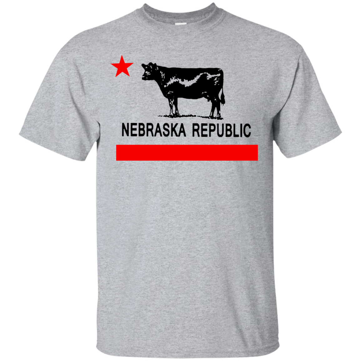 Nebraska Republic Funny With Cow Shirt Shirt