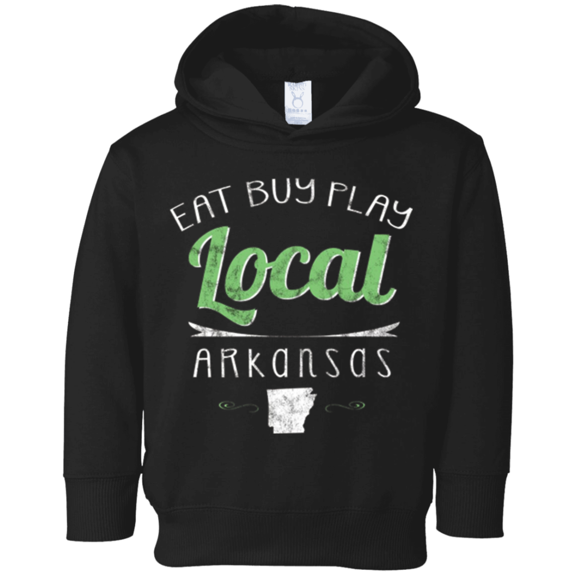 Eat Buy Play Local Arkansas Distressed T-shirt