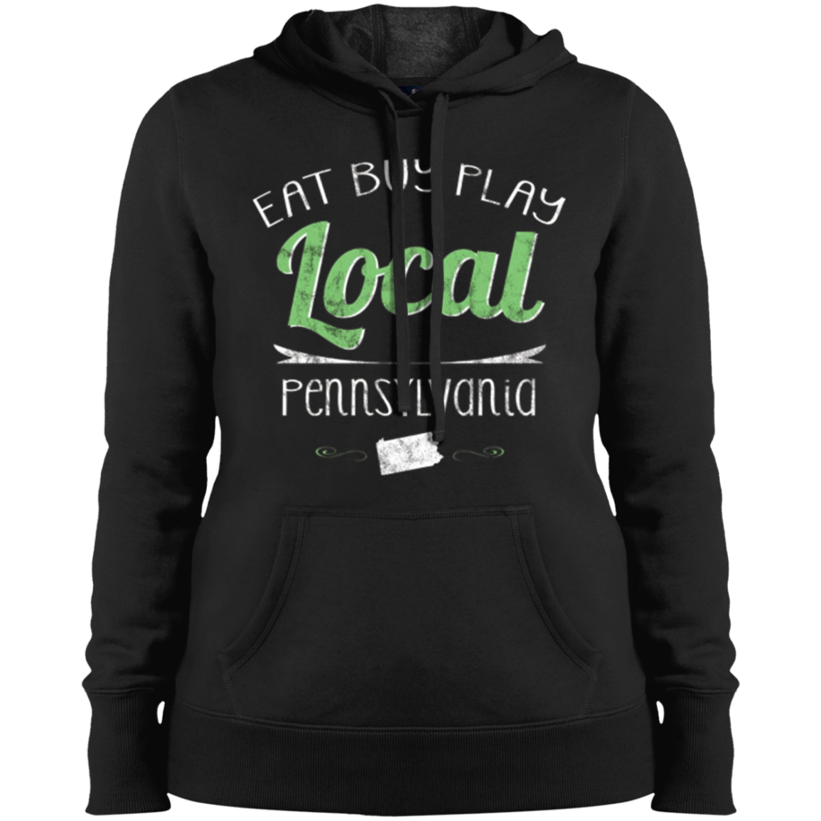 Eat Buy Play Local Pennsylvania Distressed T-shirt