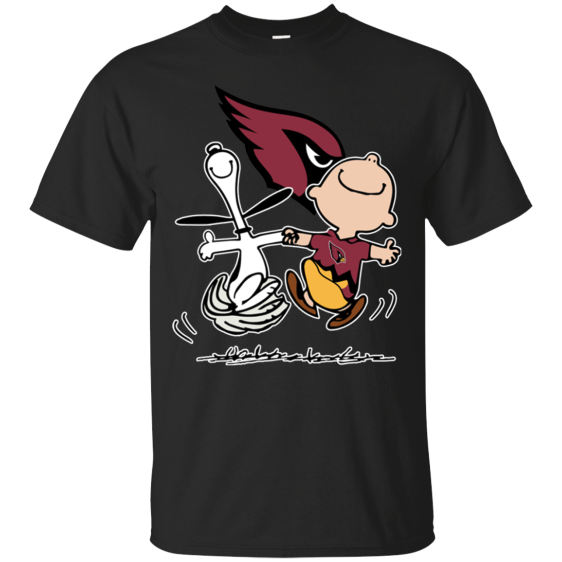 Charlie Brown & Snoopy - Arizona Cardinals T-shirt For , , Shirt