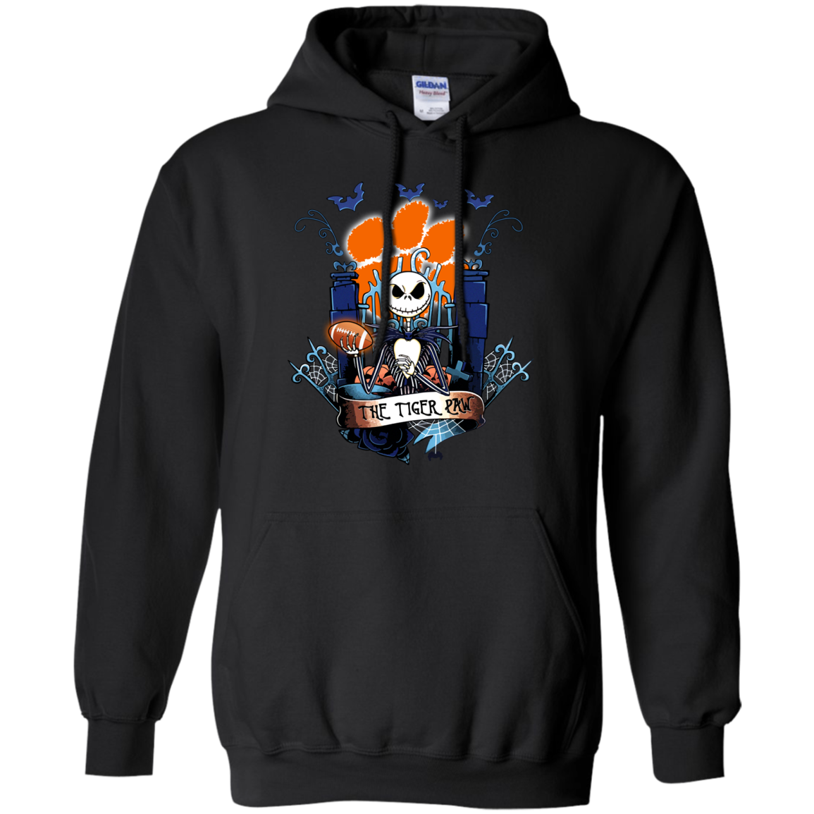 Clemson Tiger_paw Halloween The Nightmare Before Christmas Shirts