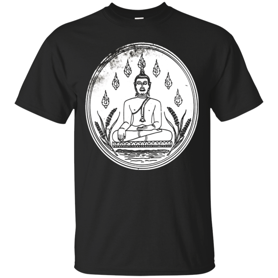 Buddha Shirt Love Yoga Lotus Flower Mediation Buddhism Tee