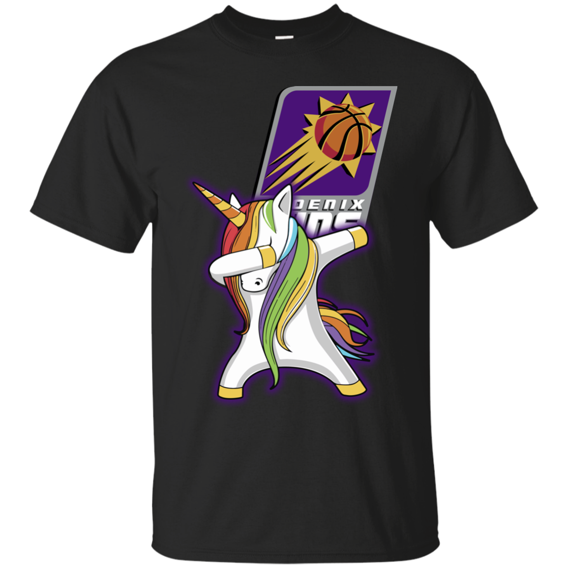 Phoenix Suns Basketball Dabbing Unicorn S S T-shirt