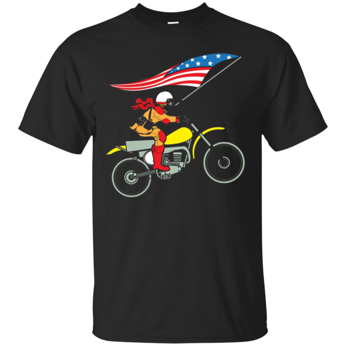 Dirt Bike American Flag Shirt | Enduro Motocross T-shirt