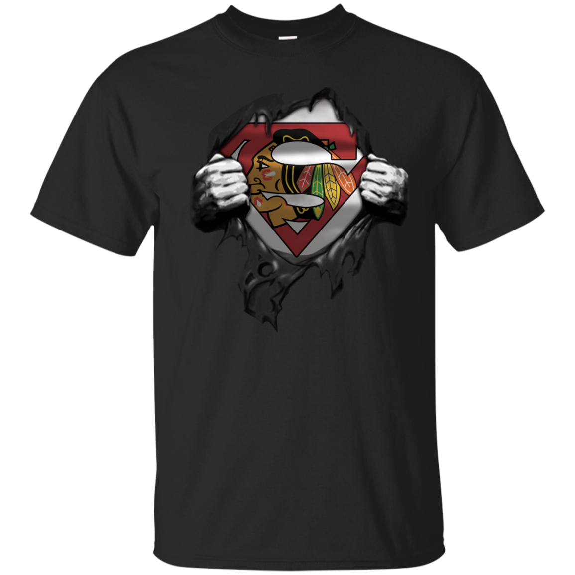 Shirt For Chicago-blackhawks & Superman Fans T-shirt