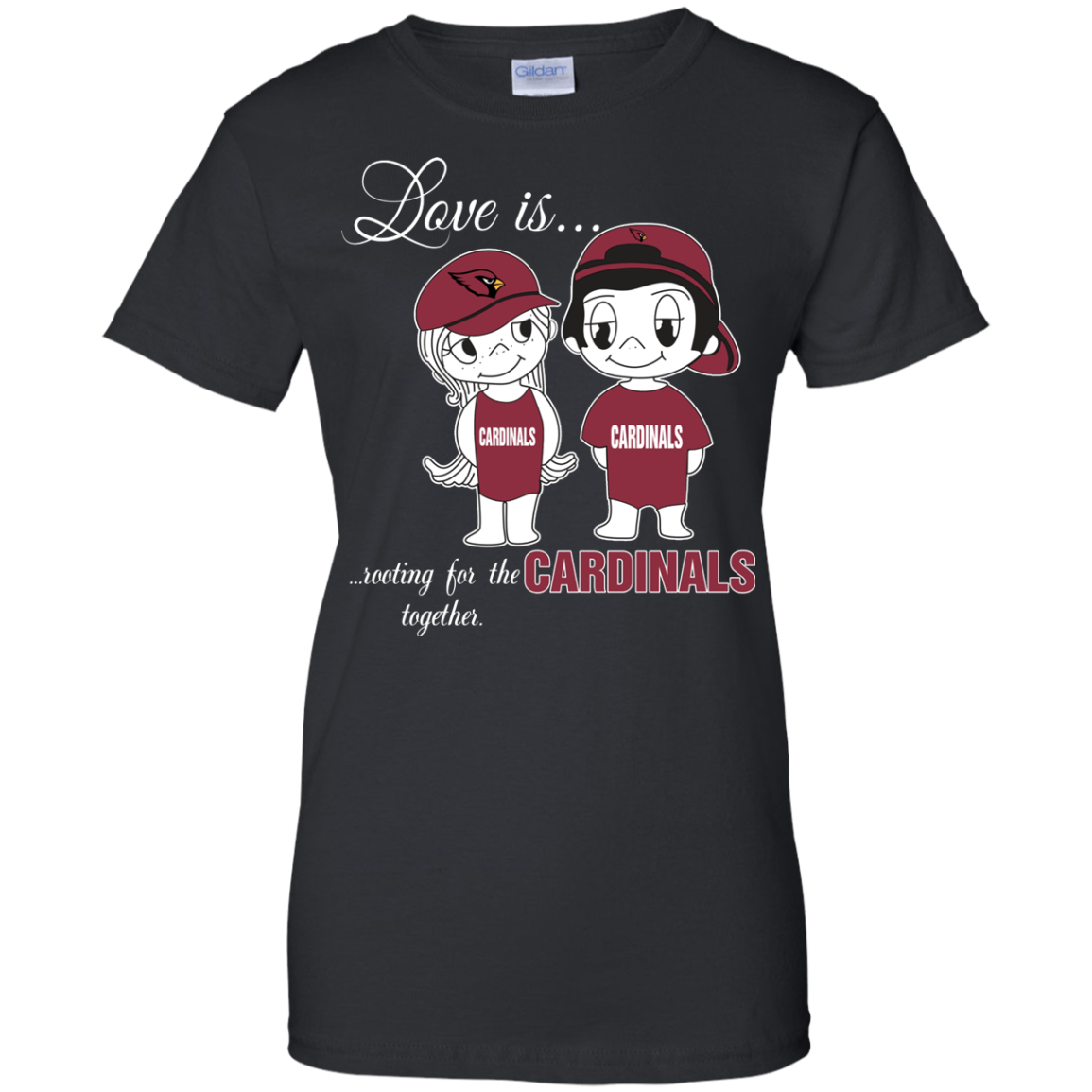 Love Is Rooting For The Arizona Cardinals Football Together T-shirts S S