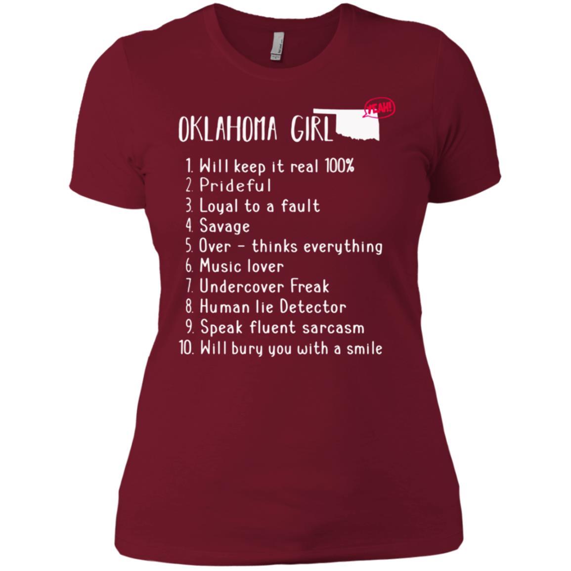 Oklahoma Girl Will Keep It Real What She Can Do T Shirt