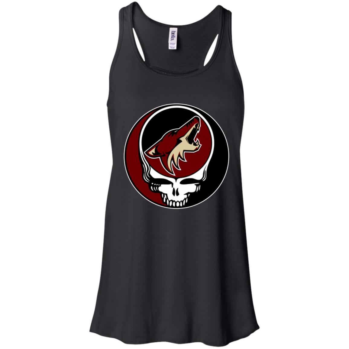 Nhl Team Arizona Coyotes X Grateful Dead Logo Band Racerback Tank Shirts