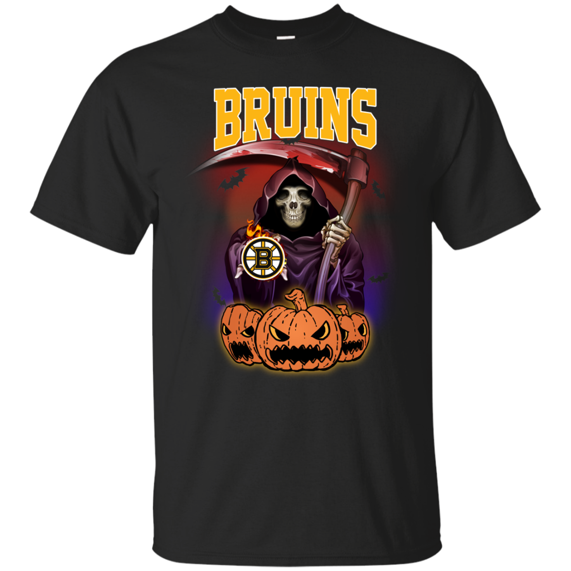 Boston-bruins Reaper The Death Halloween Shirt For Fans T-shirt