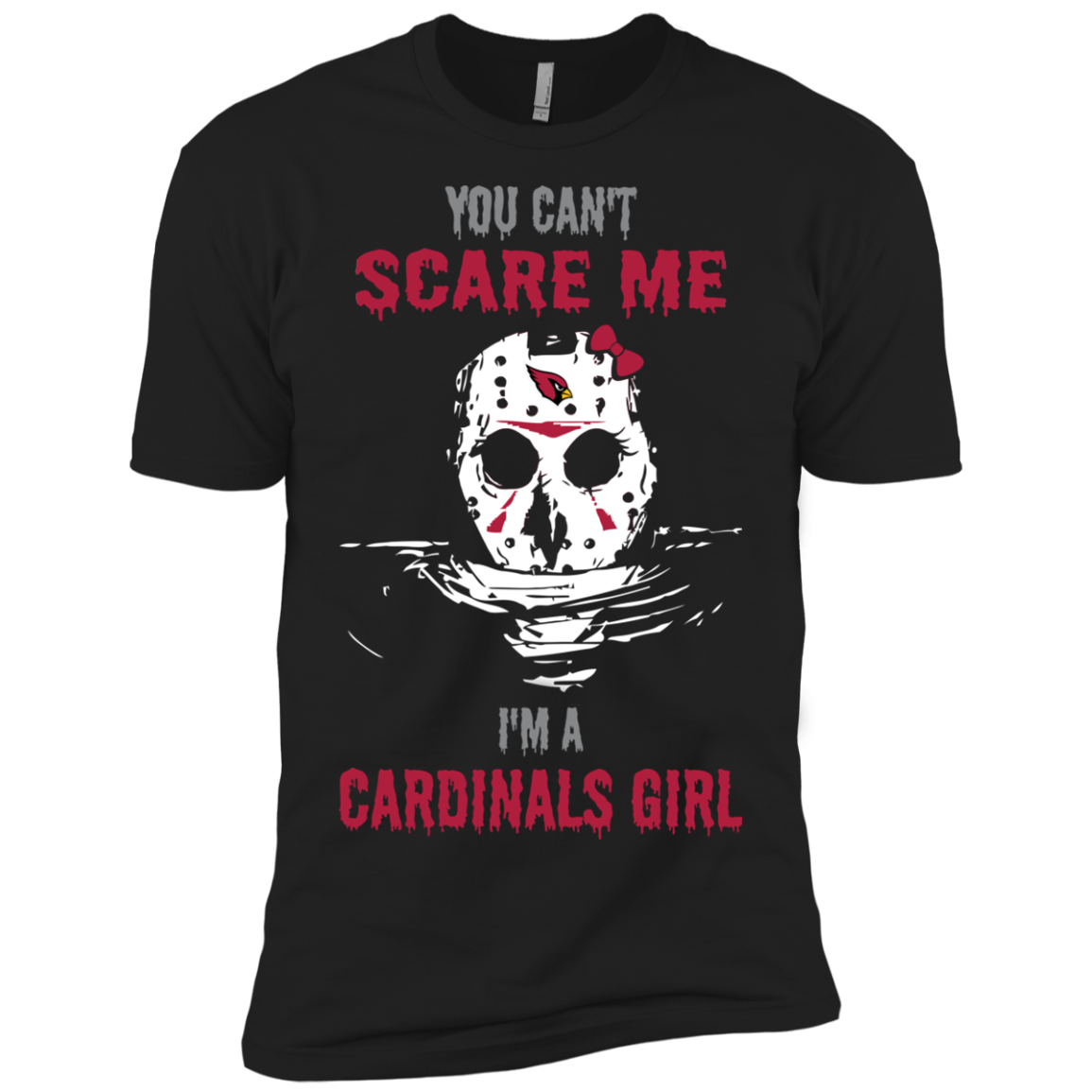 Shirt For Jason Voorhees & Arizona-cardinals Girl Fans Short Sleeve T-shirt