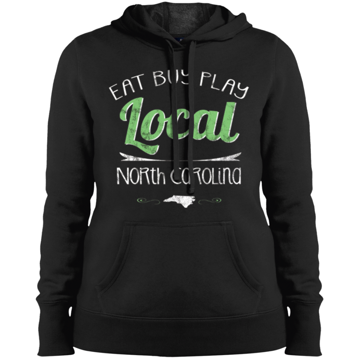 Eat Buy Play Local North Carolina Distressed T-shirt