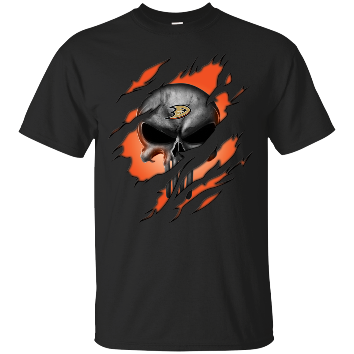 Shirt For Punisher And Anaheim Ducks Fans T-shirt