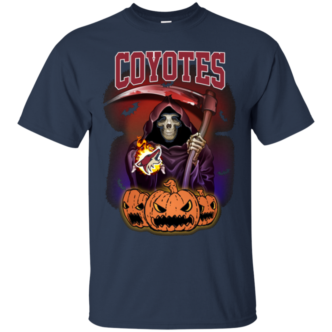 Arizona-coyotes Reaper The Death Halloween T - Shirt For 