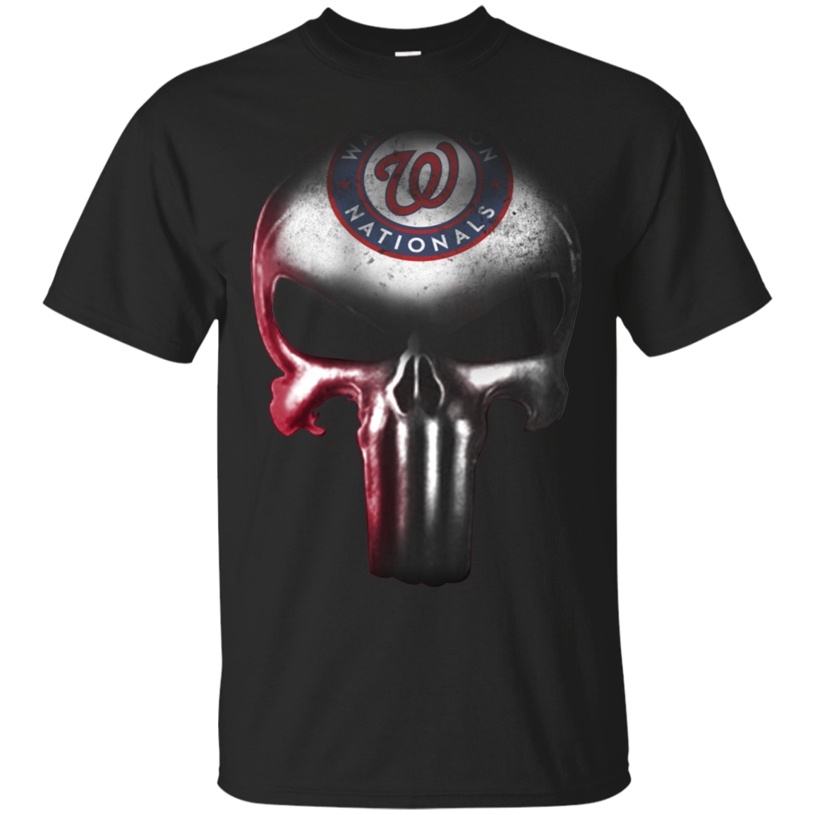 The Punisher Skull T Shirts For Washington-nationals Fans T-shirt