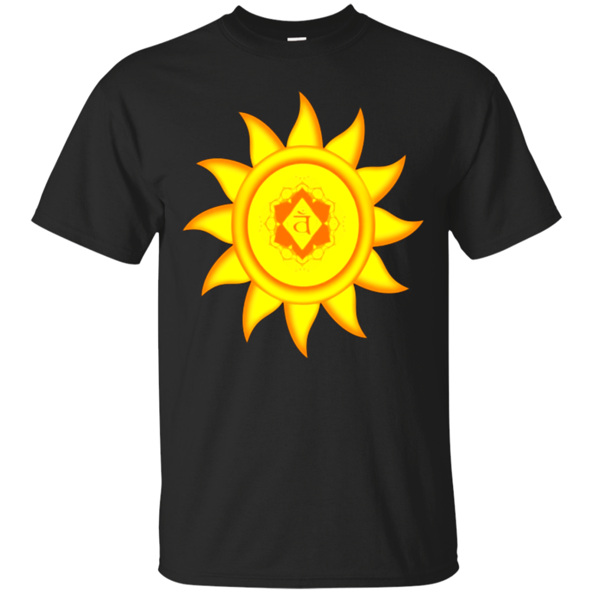 Diamond Chakra Sun Symbol Yoga Tshirt