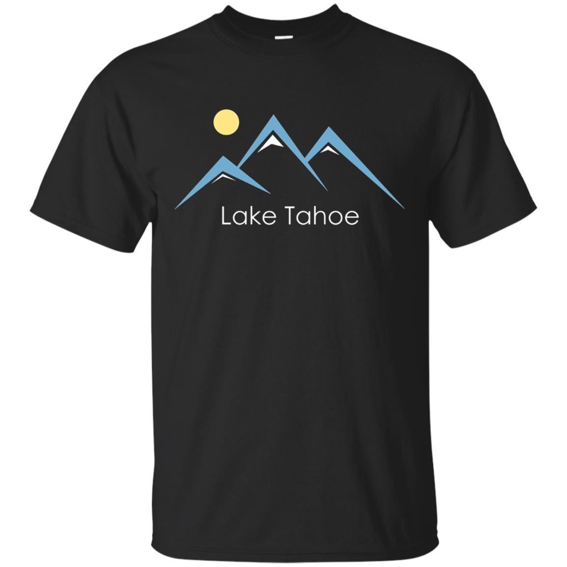 California Retro Snowy Mountain Lake Tahoe T Shirt