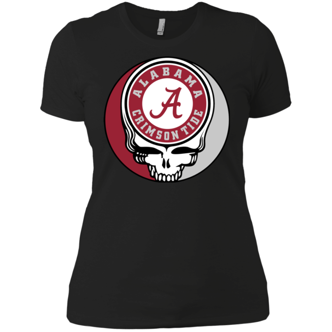 Alabama Crimson Footballl Grateful Dead Steal Your Face T-shirt For 