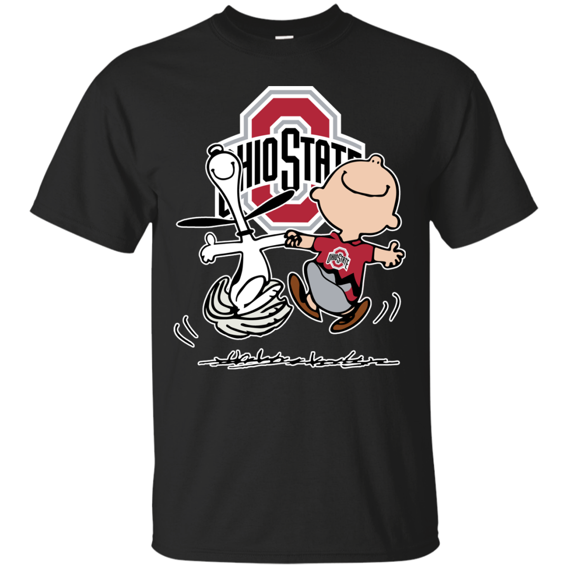 Charlie Brown & Snoopy - Ohio State Buckeyes T-shirts Sweat Shirts S S