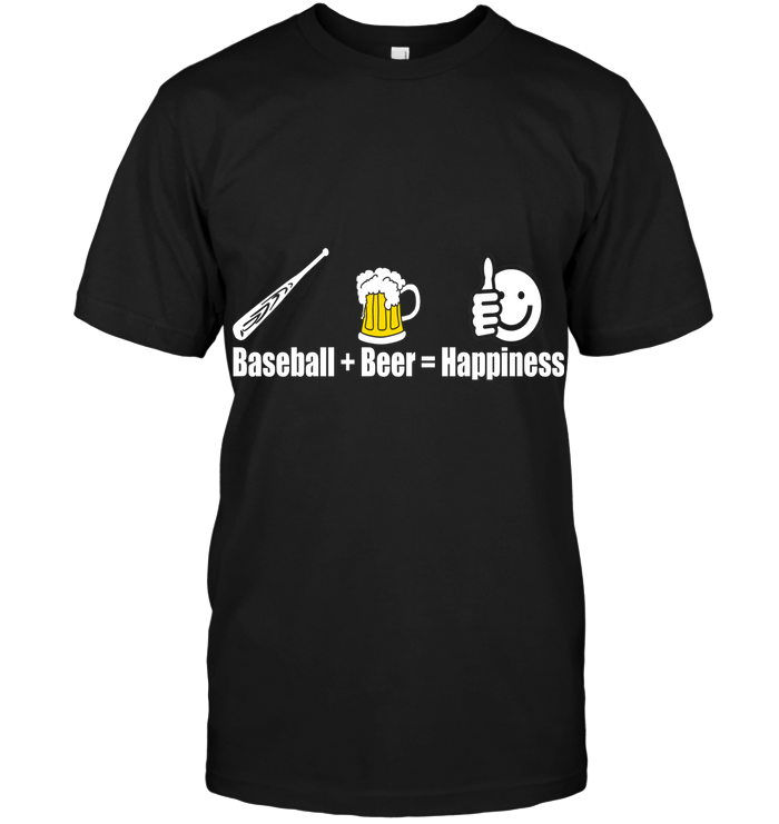 Baseball+beer=happiness T Shirt