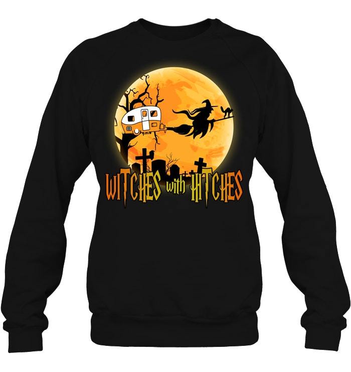 Camping Witches With Hitches Halloween Shirts