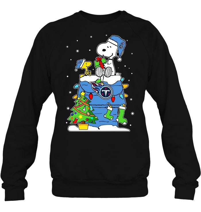 Tennessee Titans Snoopy Woodstock Christmas Shirts