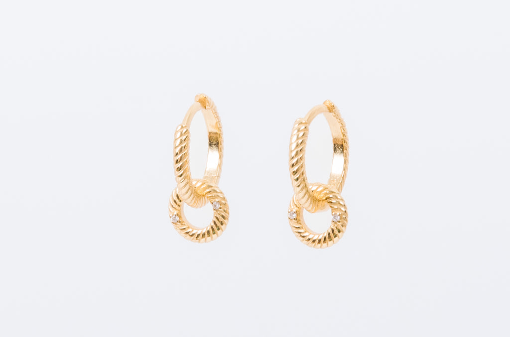 Gypsy Hoop Earrings in Solid Gold - Chunky Gold Hoops – ARTEMER