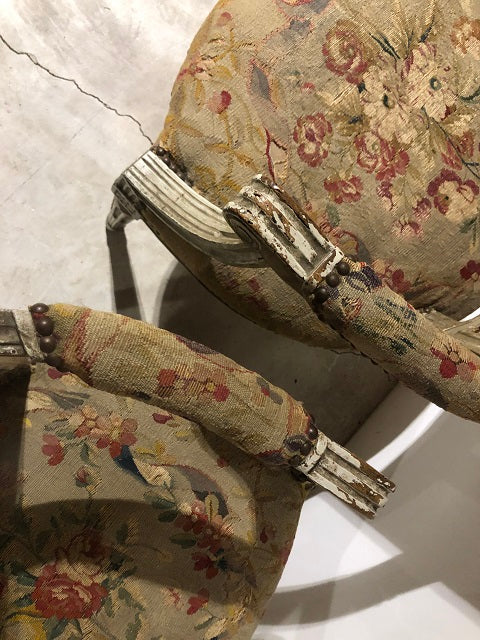 Pair Mid 19th Century French Tapestry Chairs